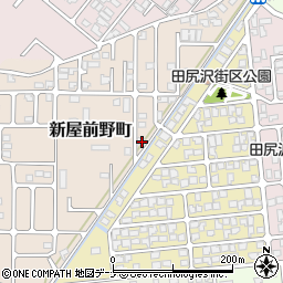秋田県秋田市新屋前野町11-9周辺の地図