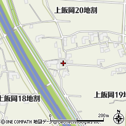 岩手県盛岡市上飯岡１９地割周辺の地図