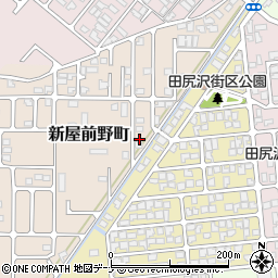 秋田県秋田市新屋前野町11-16周辺の地図