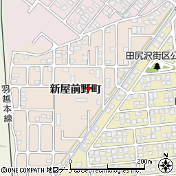 秋田県秋田市新屋前野町10周辺の地図
