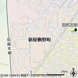 秋田県秋田市新屋前野町9周辺の地図