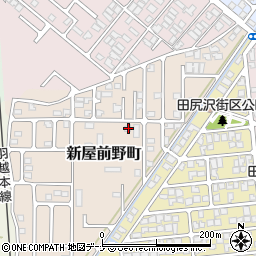 秋田県秋田市新屋前野町10-30周辺の地図