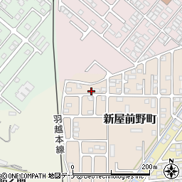 秋田県秋田市新屋前野町6-8周辺の地図