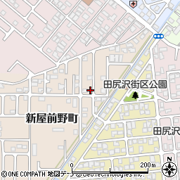 秋田県秋田市新屋前野町3-4周辺の地図