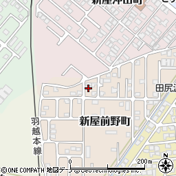 秋田県秋田市新屋前野町5-14周辺の地図