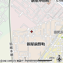 秋田県秋田市新屋前野町5-6周辺の地図