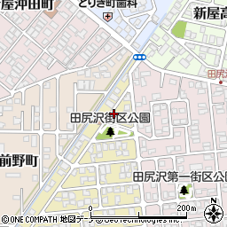 秋田県秋田市新屋田尻沢西町2周辺の地図