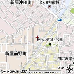 秋田県秋田市新屋前野町3-8周辺の地図