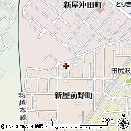 秋田県秋田市新屋前野町5-3周辺の地図