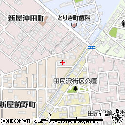 秋田県秋田市新屋前野町1-21周辺の地図