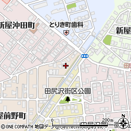 秋田県秋田市新屋前野町1-18周辺の地図