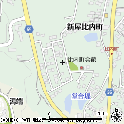 秋田県秋田市新屋比内町61周辺の地図