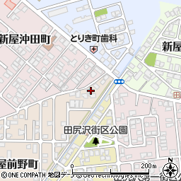 秋田県秋田市新屋前野町1-4周辺の地図