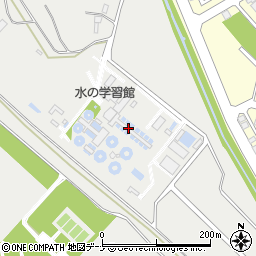 秋田市役所　上下水道局浄水課・仁井田浄水場周辺の地図