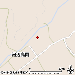 秋田県秋田市河辺高岡山根周辺の地図