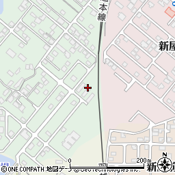 秋田県秋田市新屋比内町21周辺の地図