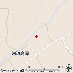 秋田県秋田市河辺高岡（山根）周辺の地図
