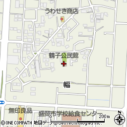 鶴子公民館周辺の地図
