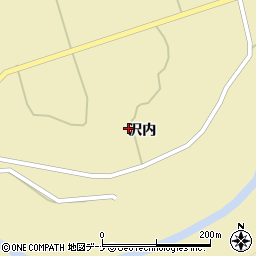 秋田県大仙市協和船岡沢内708周辺の地図