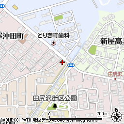 秋田県秋田市新屋前野町1-9周辺の地図
