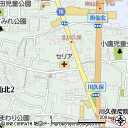 セリア盛岡南仙北店周辺の地図