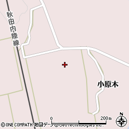 秋田県仙北市西木町小山田雷土周辺の地図