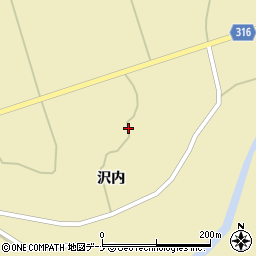 秋田県大仙市協和船岡沢内701周辺の地図