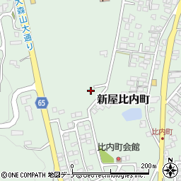 秋田県秋田市新屋比内町周辺の地図