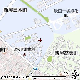 秋田県秋田市新屋鳥木町4-66周辺の地図