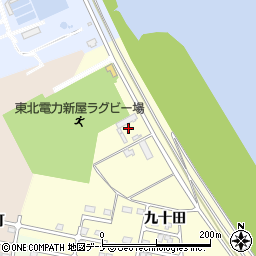 秋田県秋田市豊岩石田坂館野周辺の地図