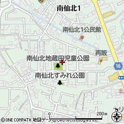 南仙北地蔵田児童公園周辺の地図