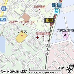 秋田県秋田市新屋比内町18周辺の地図