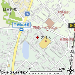 秋田県秋田市新屋比内町1周辺の地図