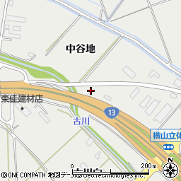 秋田県秋田市仁井田中谷地93周辺の地図