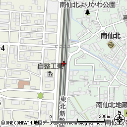 岩手県盛岡市向中野地蔵田周辺の地図