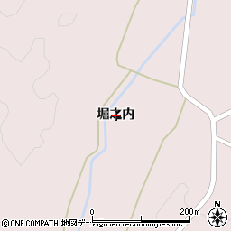 秋田県仙北市西木町小山田堀之内周辺の地図