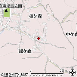 岩手県盛岡市東安庭檀ケ森41周辺の地図