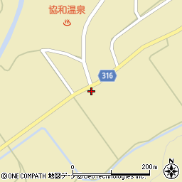 秋田県大仙市協和船岡中庄内上段64-1周辺の地図