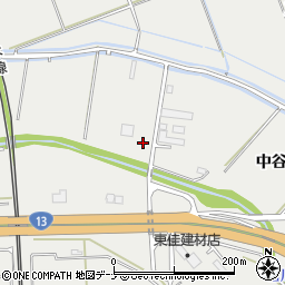 秋田県秋田市仁井田中谷地39周辺の地図