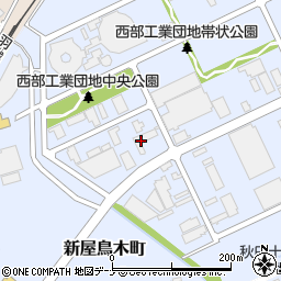 秋田県秋田市新屋鳥木町1-75周辺の地図