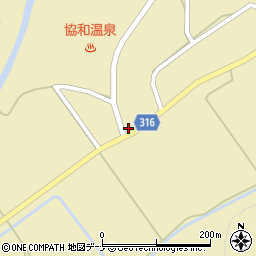 秋田県大仙市協和船岡中庄内道ノ下30-2周辺の地図