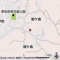 岩手県盛岡市東安庭檀ケ森50周辺の地図