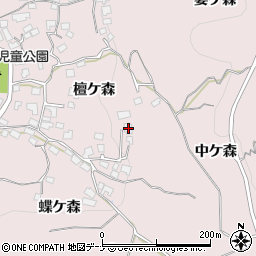 岩手県盛岡市東安庭檀ケ森22周辺の地図