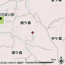 岩手県盛岡市東安庭檀ケ森23周辺の地図