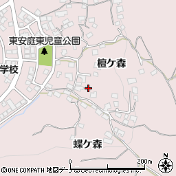 岩手県盛岡市東安庭檀ケ森62周辺の地図