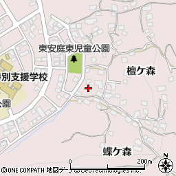 岩手県盛岡市東安庭檀ケ森85-1周辺の地図