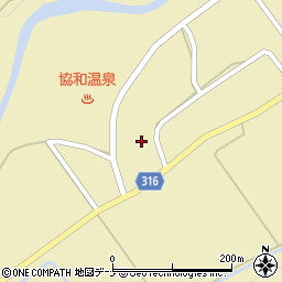 秋田県大仙市協和船岡中庄内道ノ下32-2周辺の地図