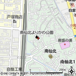 南仙北よりかわ公園周辺の地図