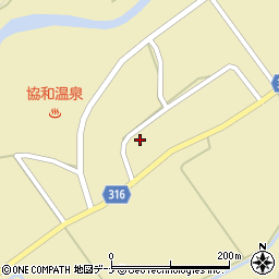 秋田県大仙市協和船岡（中庄内道ノ下）周辺の地図
