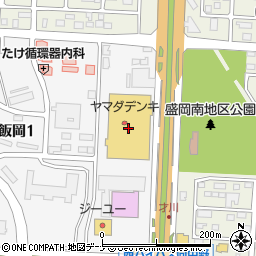 株式会社ヤマダ・ウッドハウス　盛岡店周辺の地図
